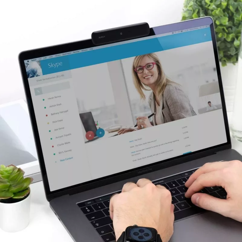 AUKEY PC-W1 USB tīmekļa kamera | Full HD 1920x1080 | 1080p | 30fps