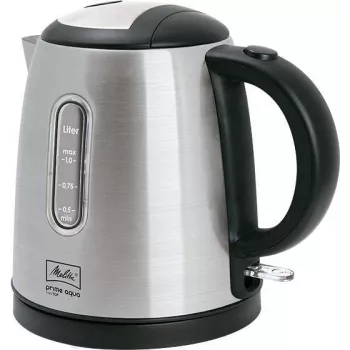 Elektriskā tējkanna Melitta Prime Aqua mini Top 1L 2200W Melns Nerūsējošais tērauds