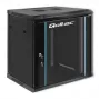 19 collu skapja rāmis QOLTEC 54464 12U 600x635x450 Melns