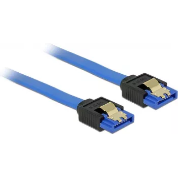SATA kabelis DeLOCK 84977 0,2 m SATA 7-pin Melns Zils