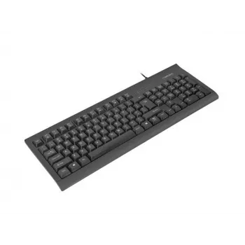Pilnizmēra vadu tastatūra NATEC MORAY Home/Office USB QWERTY US International Melna, 104 taustiņi, ciparu bloks