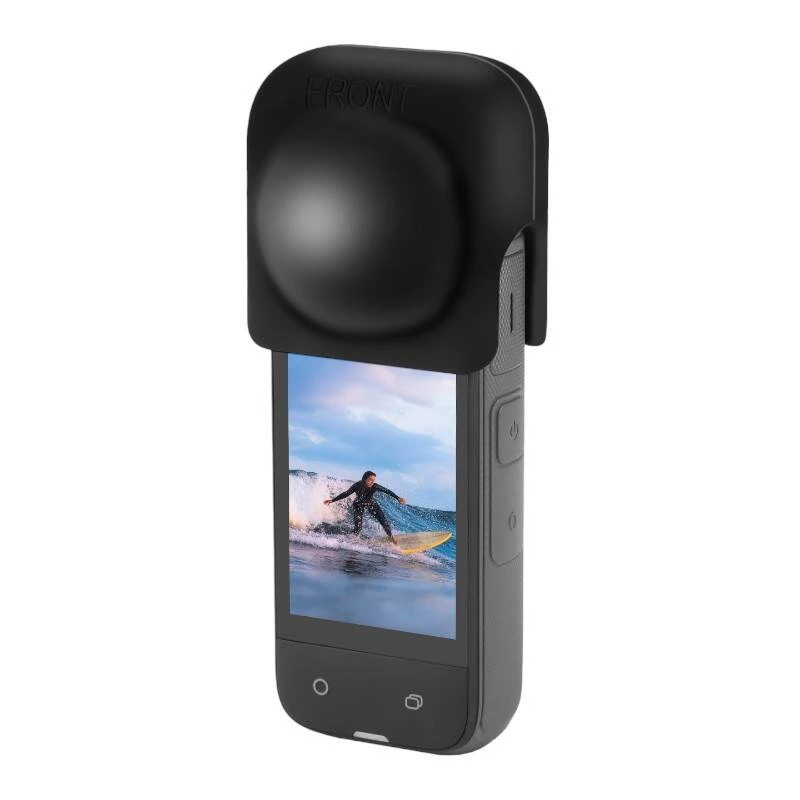 PULUZ silikona lēcas vāciņš Insta360 X4 / X5 (melns)