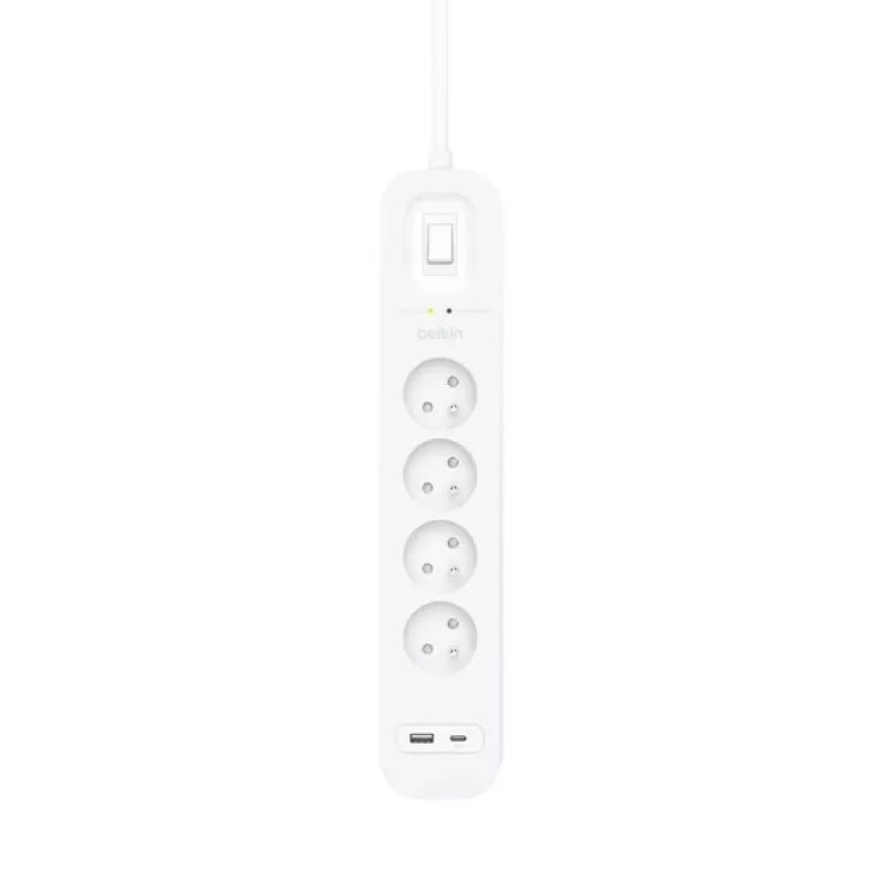 Pārsprieguma aizsargs Belkin SRB001CA2M 4 AC kontaktligzdas 900 J Balts 2 m