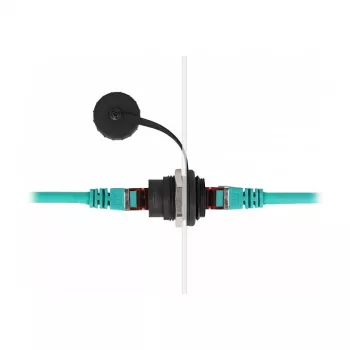DeLOCK RJ45 Cat.6 iebūvējamais savienotājs IP67 ūdensnecaurlaidīgs putekļu necaurlaidīgs melns