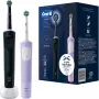 Oral-B Vitality Pro D103 Duo, Elektrische Zahnbürste schwarz/lila, Black/Lilac Violet, inkl. 2. Handstück