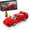 LEGO Speed Champions Ferrari F40 Supercar būvējams auto modelis bērniem no 9 gadiem ar šofera minifigūru