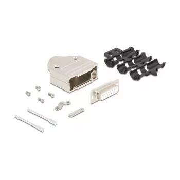 DeLOCK 67133 D-Sub 15-pin savienotājs, sievišķais, sudraba krāsa