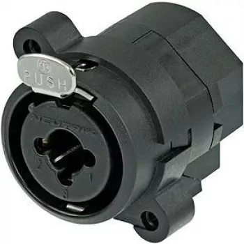 Neutrik NCJ6FI-S XLR/1/4 stereo jack kombinētais savienotājs melns