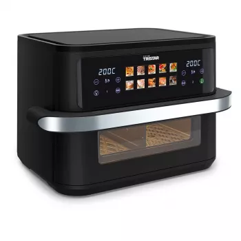 Karstā gaisa fritieris Tristar FR-9078 Double 10 L, 2800 W, skārienvadība, LCD, melns/nerūsējošs tērauds