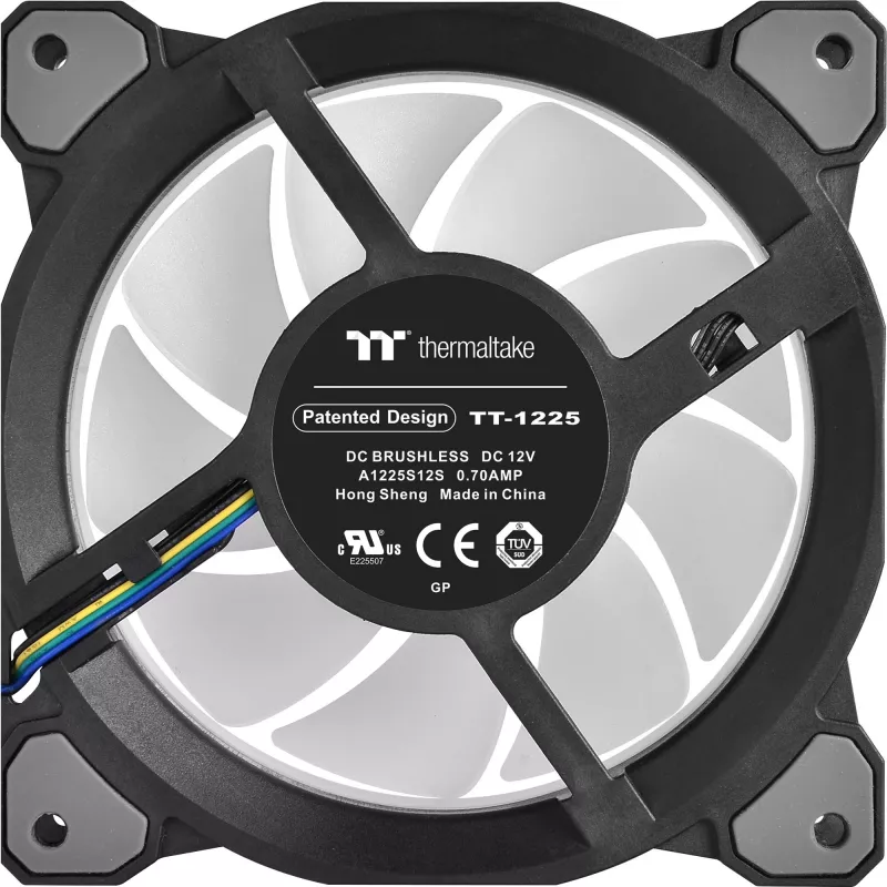 Thermaltake Riing Quad 14 RGB CL-F089-PL14SW-C 140 mm radiatora ventilators, TT Premium Edition, melns