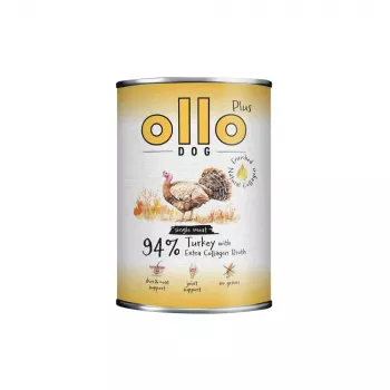Ollo Plus Kolagen tītara konservs suņiem 400g