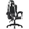 Spēļu krēsls CANYON Core SGCH2 — melns/balts, ergonomisks, regulējams augstums