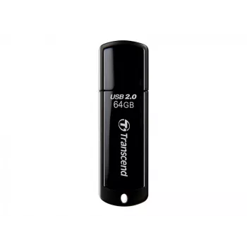 USB zibatmiņa Transcend JetFlash 350 64GB, USB 2.0, Melna