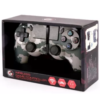 Bezvadu spēļu kontrolieris GEMBIRD JPD-PS4BT-01-CM — PlayStation saderīgām ierīcēm