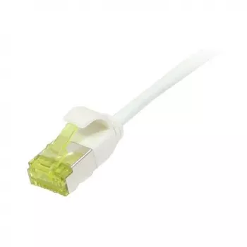 Savienojuma kabelis RJ45, CAT6A 500MHz, 0,15m, Balts, U/FTP, plāns apaļš d=3,8mm, TPE/LSZH (Superflex), AWG32, ar Cat.7 izejas kabeli, Synergy 21 (S217320V3)