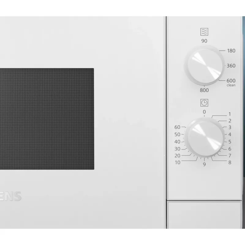 Siemens iQ300 FF020LMW0 mikroviļņu krāsns, balta, solo, 20 L, 800 W