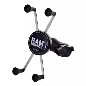RAM Mounts X-Grip Lielā telefona turētājs ar motocikla dakšas stobra pamatni