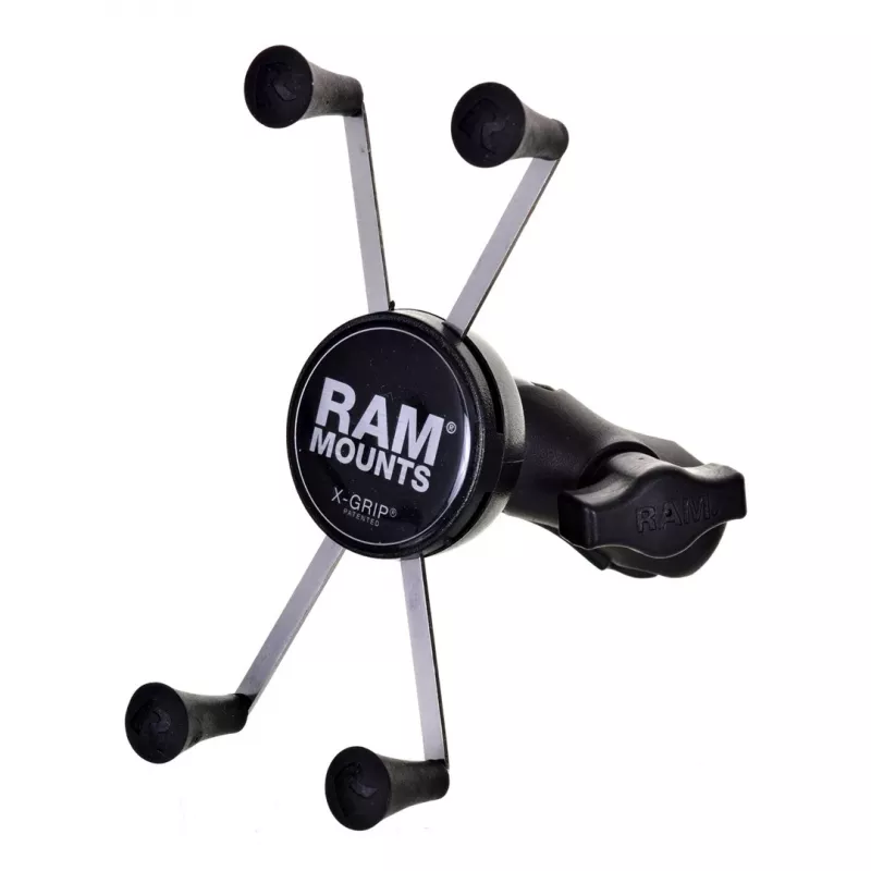 RAM Mounts X-Grip Lielā telefona turētājs ar motocikla dakšas stobra pamatni