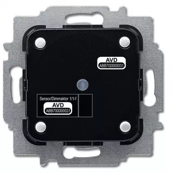 Elektriskais izpildmehānisms Busch-Jaeger 6212/1.1, 230 V, 80 W, Melns/Sudrabs, 71×71×45 mm