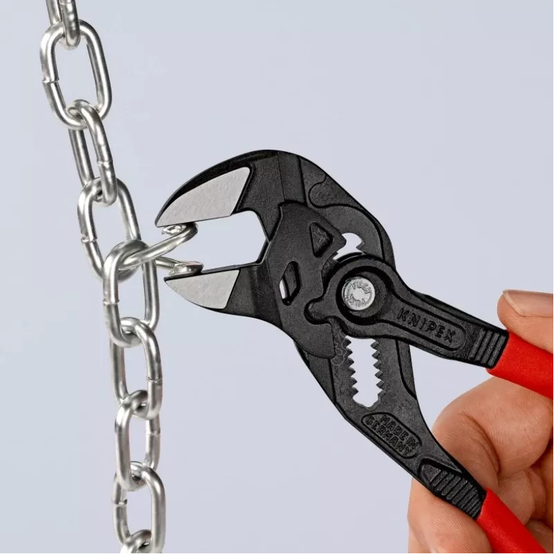 Knipex 86 01 180 knaibļu atslēga, 180 mm, maks. atvērums 40 mm, 15 pozīcijas, sarkana