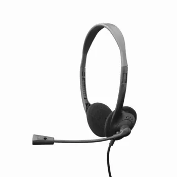 Sbox HS-707 Melns – vadu austiņas ar mikrofonu