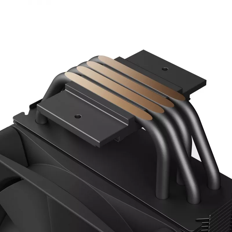 Gaisa dzesētājs NZXT T120 Procesors 120 mm Melns — 4 siltuma caurules, 120×120×26 mm ventilators, PWM, vara pamatne