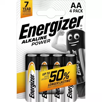 Energizer Classic AA sārma baterija 1,5V LR6 — 4 gab., 50,5×14,5 mm, 23 g