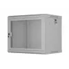 Lanberg WF01 19 inch 9U 600x450 pelēks sienas stiprinājuma skapis ar perforētām durvīm