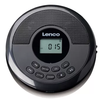Pārnēsājams CD atskaņotājs Lenco CD-340BK — melns, kompakts dizains