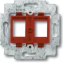 BUSCH JAEGER 1753-0-8055 - 2 x RJ-45 - Sarkans - Metāls - Plastmasa