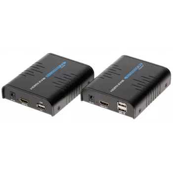 Pagarinātājs HDMI/RJ45/USB Lenkeng HDMI+USB-EX-100