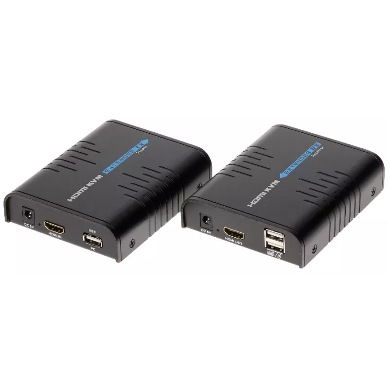 Pagarinātājs HDMI/RJ45/USB Lenkeng HDMI+USB-EX-100
