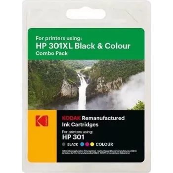 185H030117 KODAK HP 2510 Tinte (2) BK+CL CH563EE/CH564EE 550/330S, 15ml/18ml