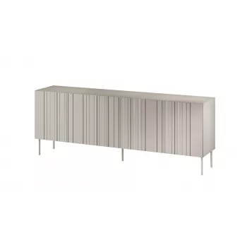 Kumode Cama Meble ISLA 2000x400x750 mm, matēts smilškrāsas, skaidu plātnes korpuss