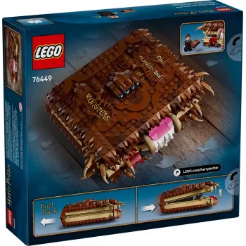 LEGO Harry Potter komplekts Briesmoņu grāmatas briesmonis 76449 — 518 detaļas, 1 minifigūra, piestiprināmi zobi