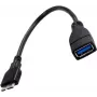 ALLNET USB_3.0_OTG_MICRO_ADAPTER 0.15m USB A Micro-USB B vīrišķais-vīrišķais melns USB kabelis