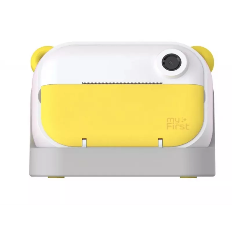 myFirst Camera Insta Wi FC2402SA-YW01 tūlītējās drukas kamera bērniem ar printeri, 2,4″ IPS ekrāns, dubultais 12 MP objektīvs, dzeltena