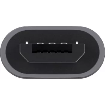 Goobay USB 2.0 Hi-Speed Adapter, Pelēks - USB-C™ Ligzda > USB 2.0 Mikro-Spraudnis (Tips B) (55553)