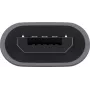 Goobay USB 2.0 Hi-Speed Adapter, Pelēks - USB-C™ Ligzda > USB 2.0 Mikro-Spraudnis (Tips B) (55553)
