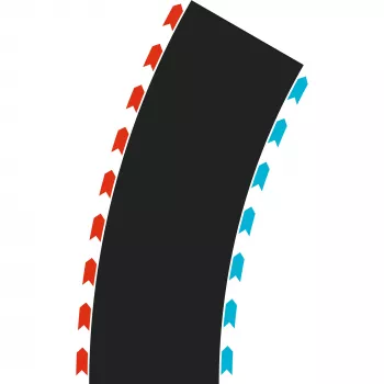 Carrera HYBRID Curves Radius 30° divi moduļi (50052004)