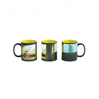 Termokrūze Heat Reveal Good Loot Cyberpunk 2077 Game Art Chronicles - V & Edward Hopper 450 ml Melna, Dzeltena