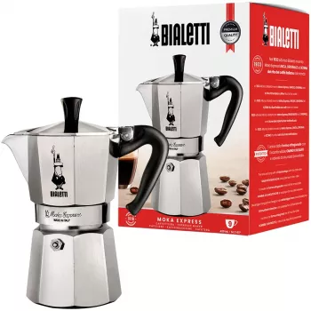 Bialetti Moka Express kafijas kanna 0.55 L Melna, Sudraba