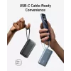 Anker Powerbank 545 NANO 30W 10000mAh ar iebūvētu USB-C kabeli, melna