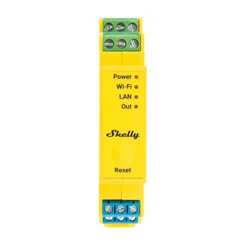 Shelly RGBWW Pro WiFi 5-kanālu DIN-sliedes LED kontrolleris