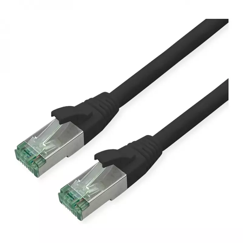 Tīkla kabelis ROLINE Recycled Material 21.45.3256 RJ-45 Cat6a 7 m Melns