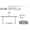 High Peak Kempinga galds Sevilla 44180