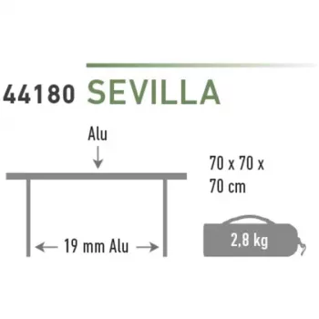 High Peak Kempinga galds Sevilla 44180