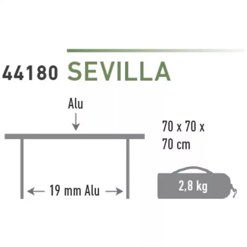 High Peak Kempinga galds Sevilla 44180