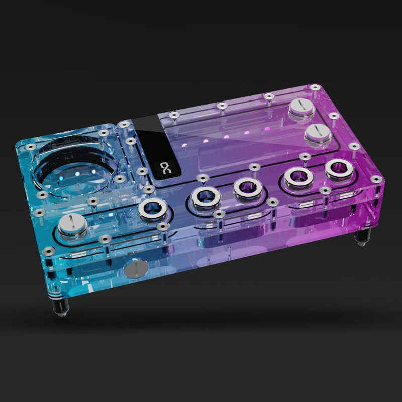 Alphacool Core Distro Plate caurspīdīgs akrils 125x240x68.8mm