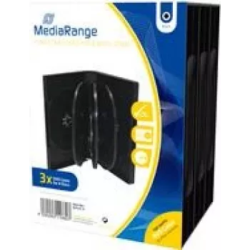MEDIARANGE BOX35-8 - jewel case - 8 diski - Melns - Plastmasa - 120 mm